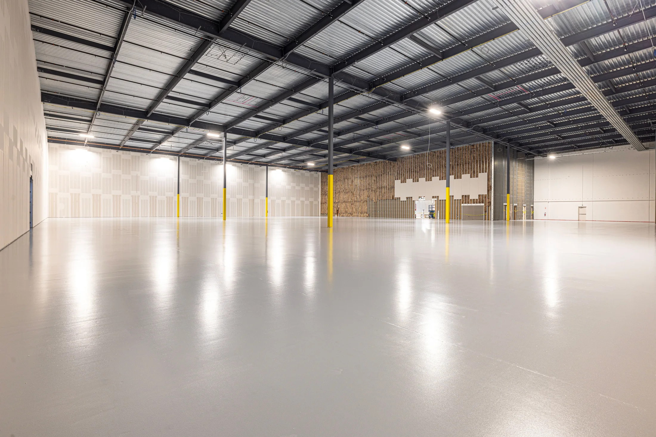 Spacious modern warehouse floor in Texas